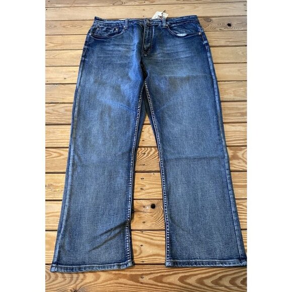 NWT 1897 Weston Bootcut Jeans Size 36x32 Men’s Blue - Picture 1 of 10